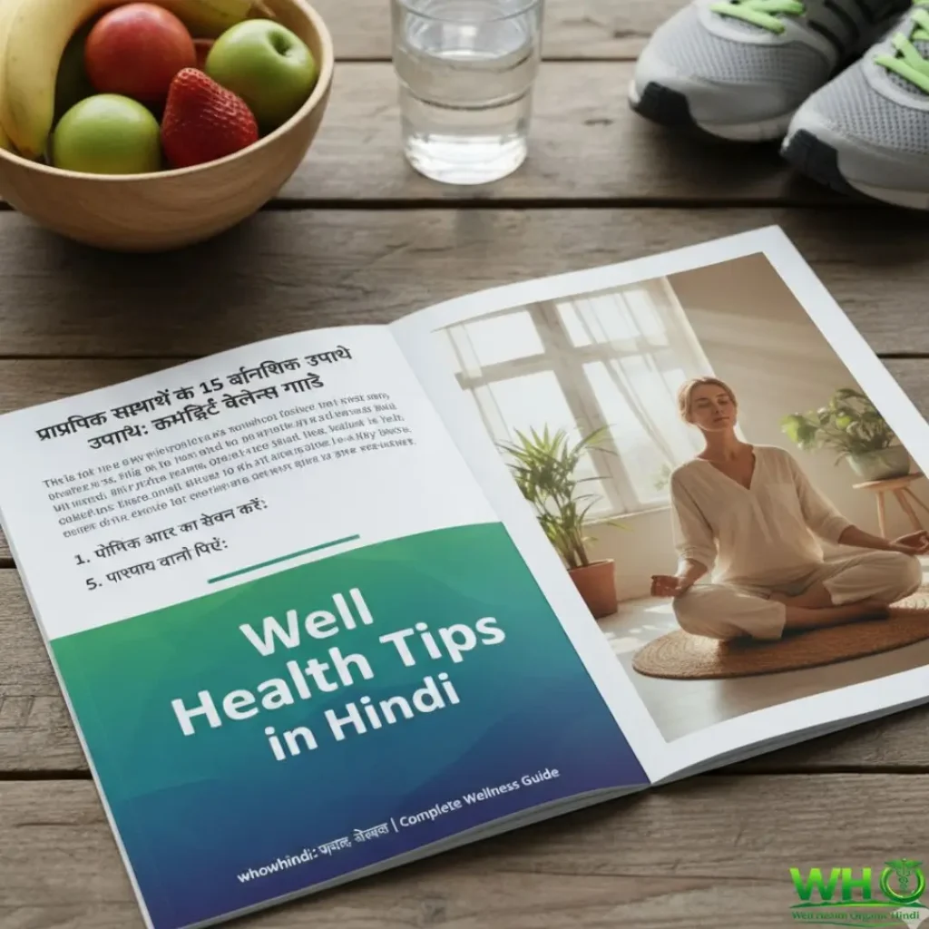 Well Health Tips in Hindi whohindi: प्राकृतिक स्वास्थ्य के 15 वैज्ञानिक उपाय | Complete Wellness Guide 2 Well Health Tips in Hindi whohindi