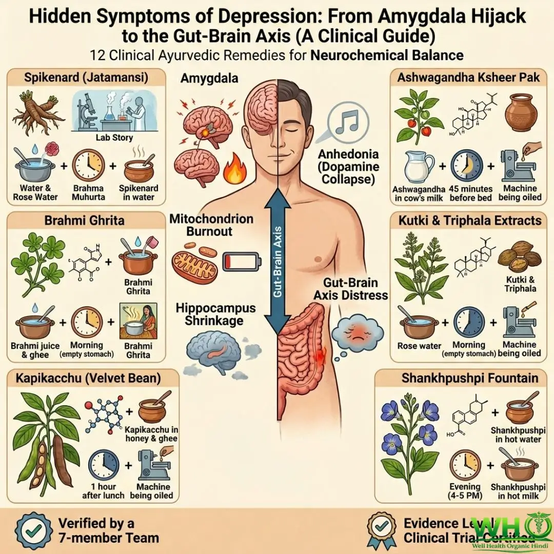 Hidden Symptoms of Depression in Hindi:डिप्रेशन के 5 छुपे हुए लक्षण और 12 आयुर्वेदिक उपाय | Ayurvedic Brain Repair 3 Hidden Symptoms of Depression in Hindi 1