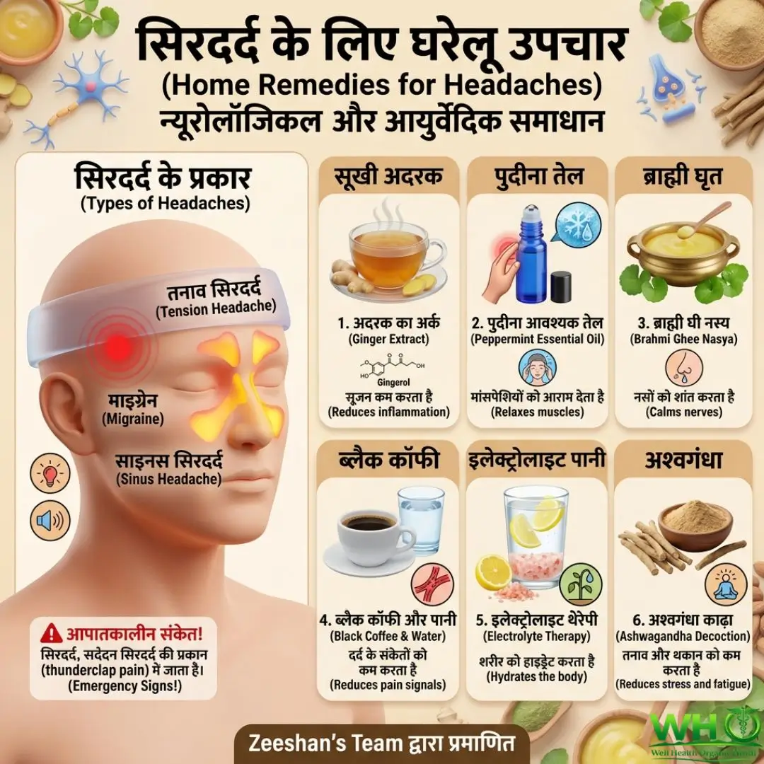 Home Remedies For Headache in Hindi
