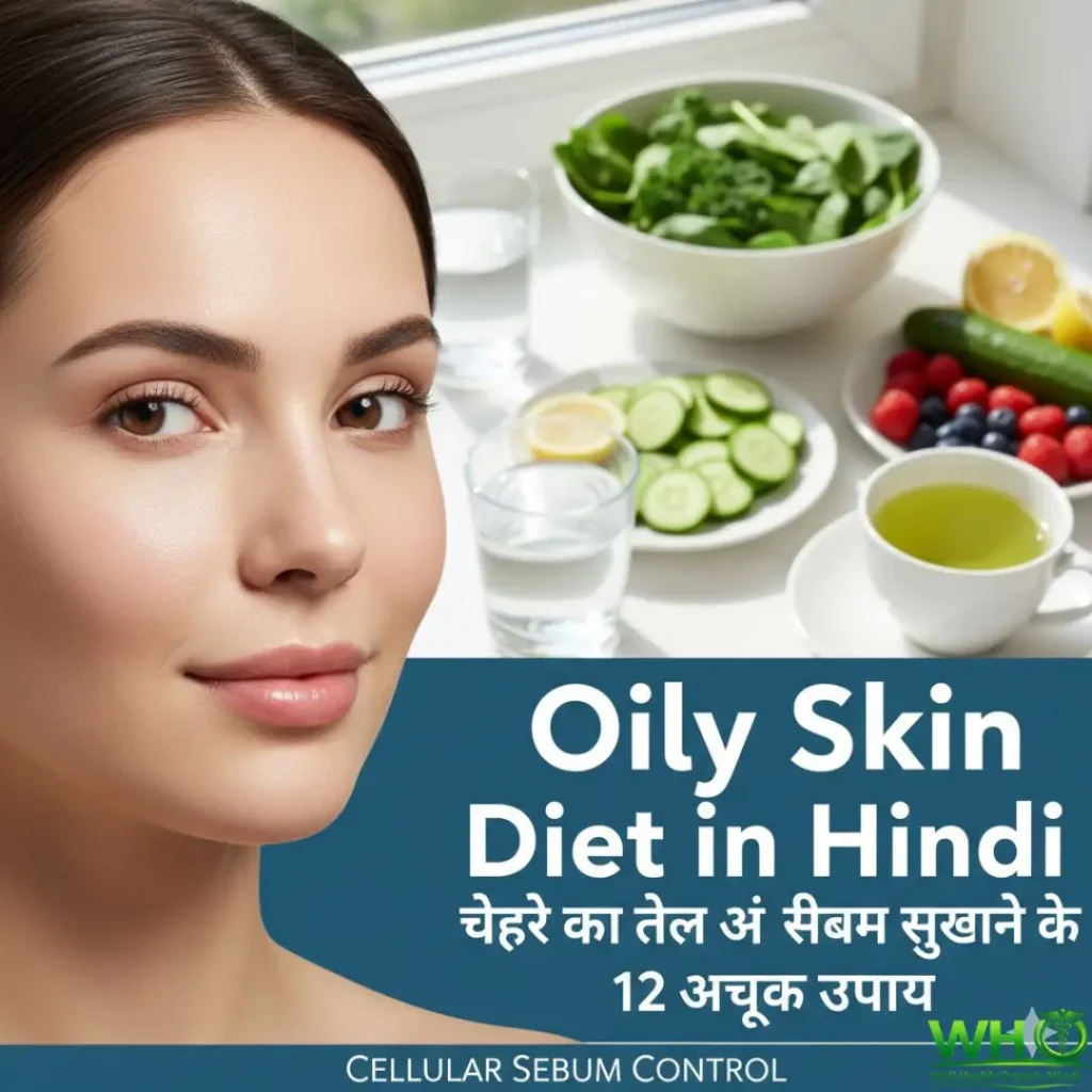 Oily Skin Diet in Hindi: चेहरे का तेल और सीबम सुखाने के 12 अचूक उपाय | Cellular Sebum Control 2 Oily Skin Diet in Hindi