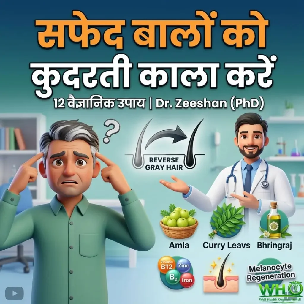 Prevent White Hair Naturally in Hindi
