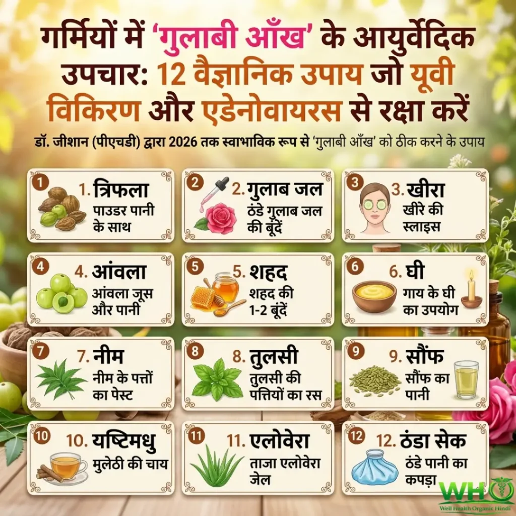 Summer Pink Eye Remedies in Hindi