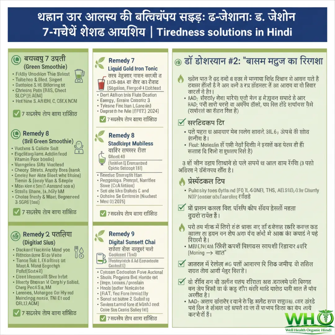 Tiredness solutions in Hindi 2