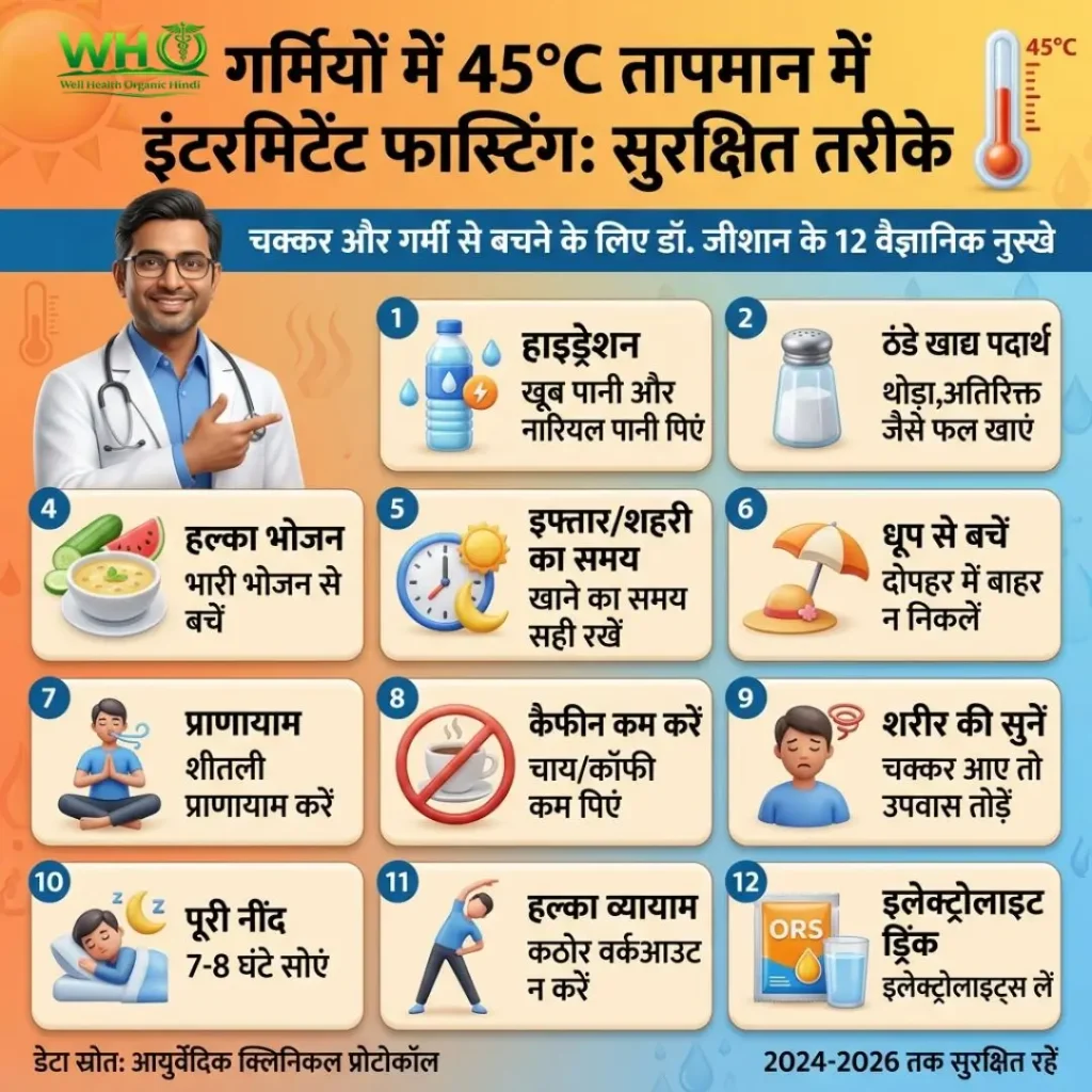 Intermittent Fasting in 45°C in Hindi