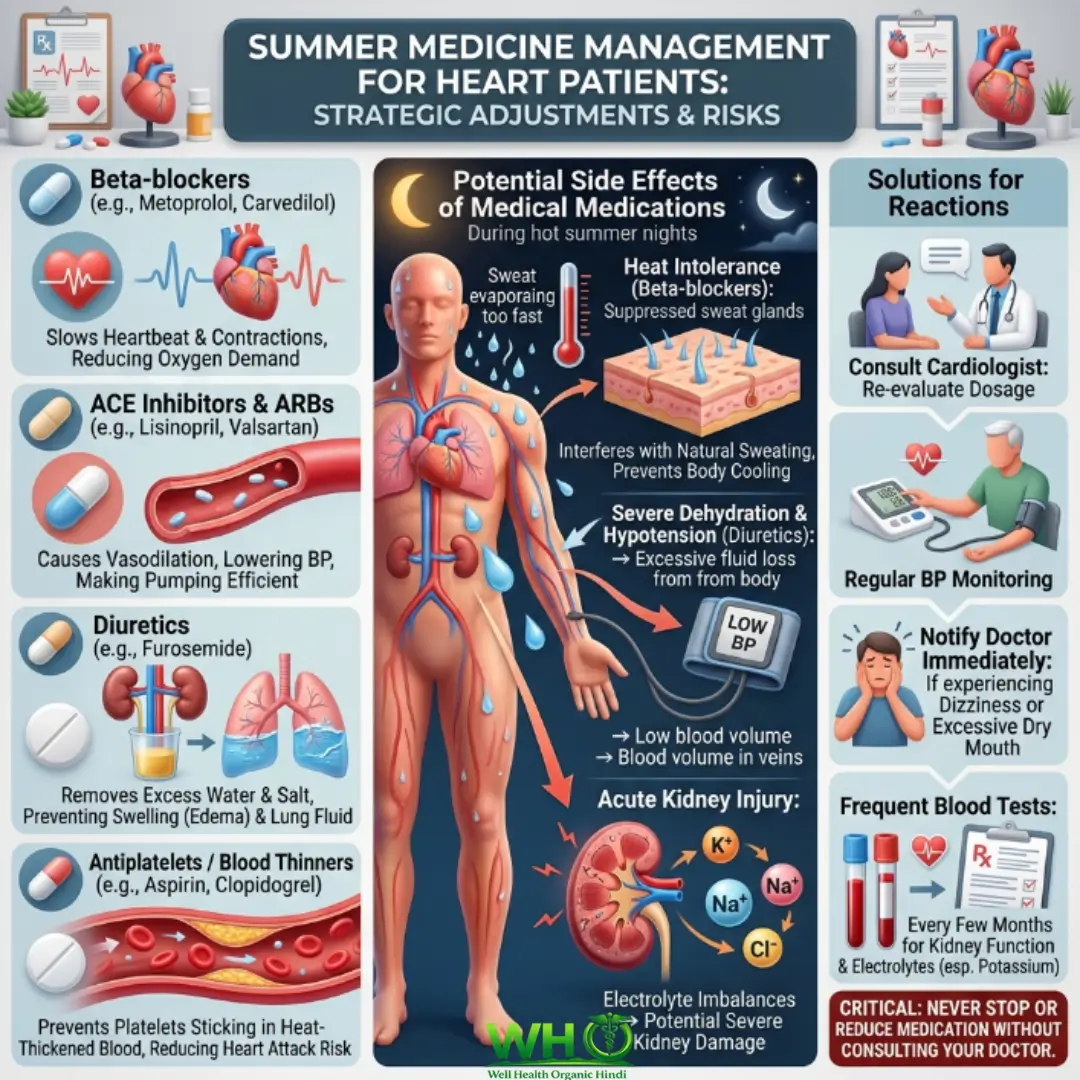 Summer Nights Heart Attack Risk in Hindi Guide: गर्मियों की रातें हार्ट पेशेंट्स के लिए 'साइलेंट किलर' क्यों हैं? 4 Summer Nights Heart Attack Risk in Hindi 2